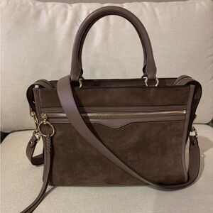 Brown Suede Rebecca Minkoff Handbag